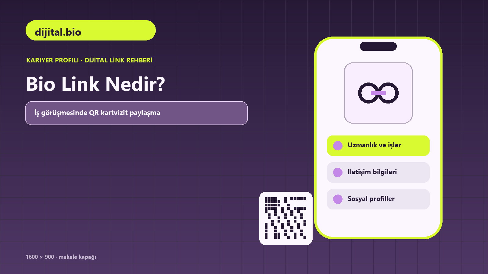 Bio Link Nedir? Instagram ve TikTok İçin Etkili Bio Link Nasıl Hazırlanır konulu dijital.bio rehber kapağı